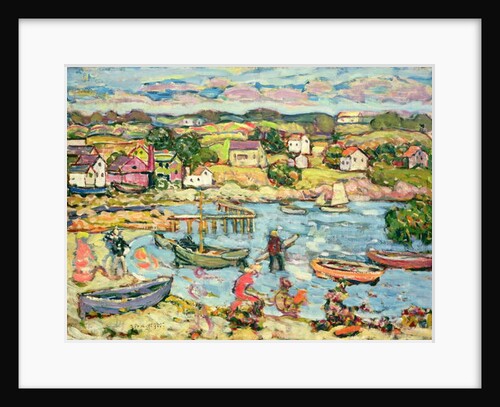 Landscape with Rowboats 1916-18 by Maurice Brazil Prendergast