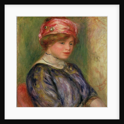 Girl with a Pink Hat, 1911 by Pierre Auguste Renoir