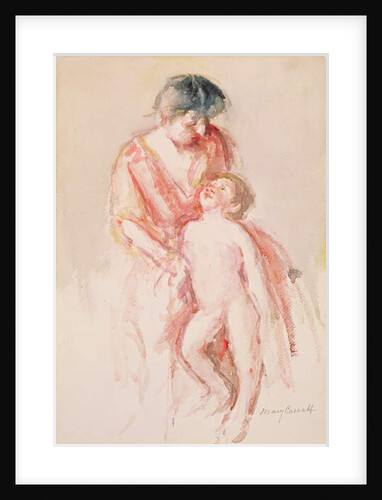 Woman with a Nude Boy at her Side by Mary Stevenson Cassatt