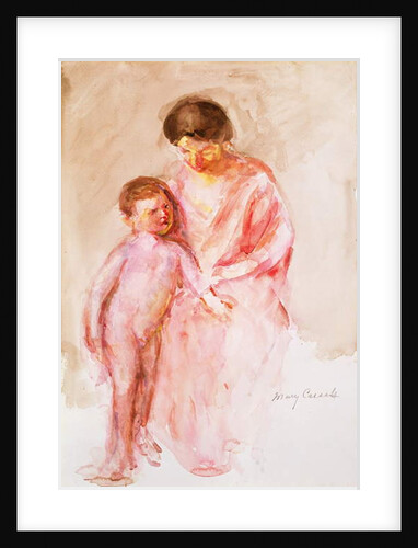 Woman with a Nude Boy at her Side by Mary Stevenson Cassatt