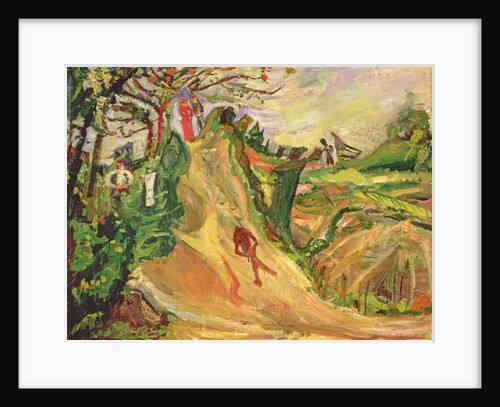 Hill with a Man on the Road by Chaim Soutine