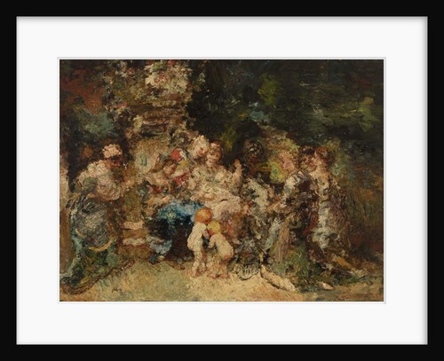 Homage by Adolphe Joseph Thomas Monticelli
