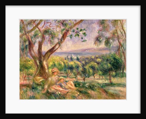 Woman and Child under a Tree, c.1910 by Pierre Auguste Renoir