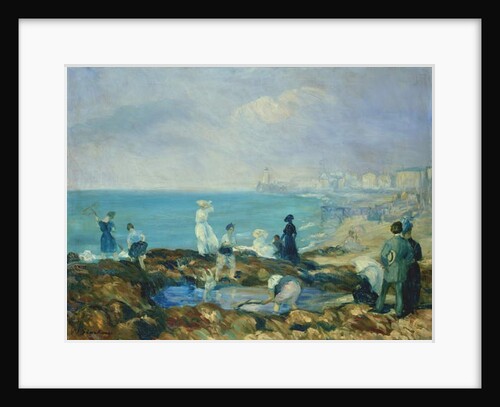 Figures on the Shore at Dieppe by William James Glackens