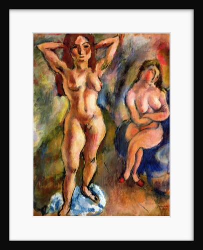 Two Nudes: One Standing, One Sitting, 1913 by Jules Pascin
