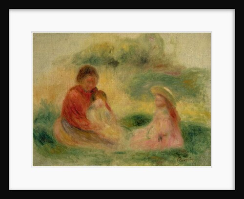 Woman with Two Children Sitting on the Ground, 1902-03 by Pierre Auguste Renoir