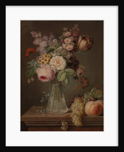 Still Life with Flowers in a Glass Vase by French School