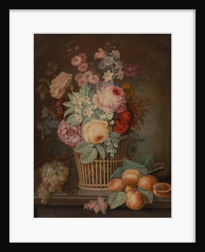 Still Life with Flowers in a Basket by French School
