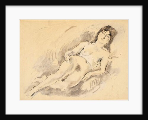 Reclining Nude by Jules Pascin