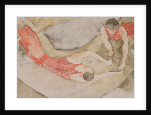 Two Trapeze Performers Red, 1916 by Charles Demuth