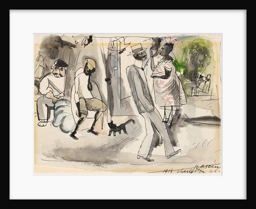 Figures in a Park, Charleston, South Carolina, 1916 by Jules Pascin