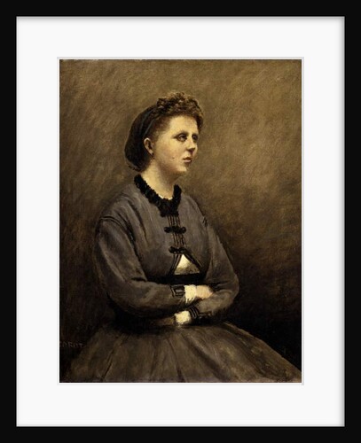 Woman in Grey by Jean Baptiste Camille Corot