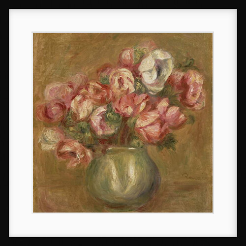 Flowers in a Green Vase, 1906 by Pierre Auguste Renoir