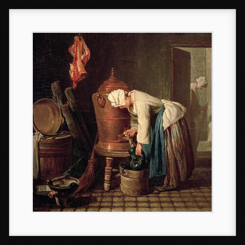 Woman Drawing Water from a Copper Cistern, c.1732 by Jean-Baptiste Simeon Chardin