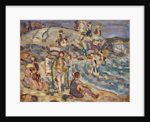 Beach Scene and Hill by Maurice Brazil Prendergast