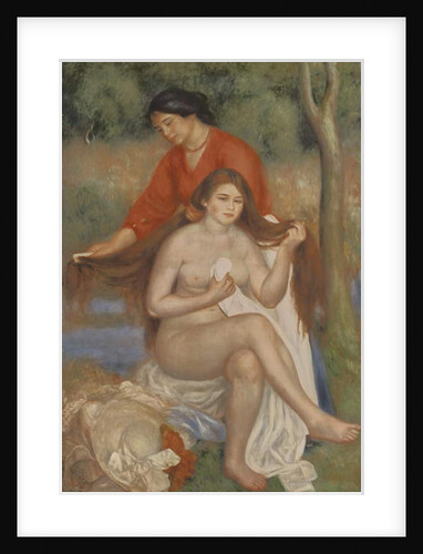 Bather and Maid, c.1900 by Pierre Auguste Renoir