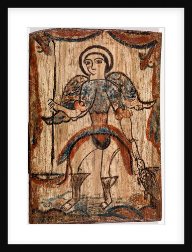 Saint with Turtle by School American