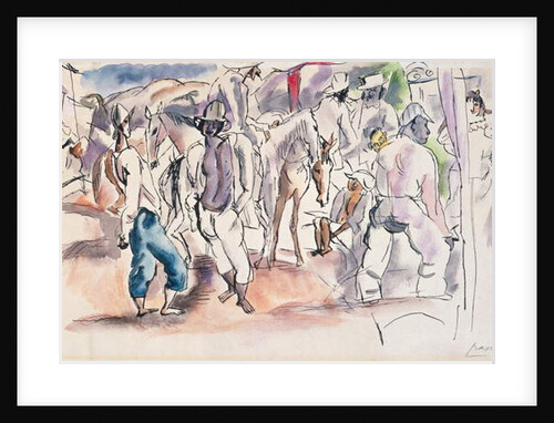 Figures and Horses by Jules Pascin