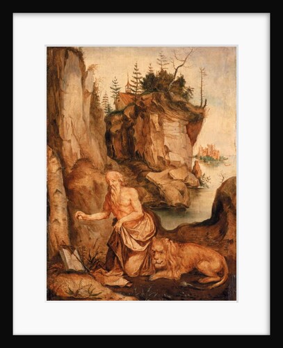 St Jerome and the Lion, c.1500 by Albrecht Durer or Duerer (after)