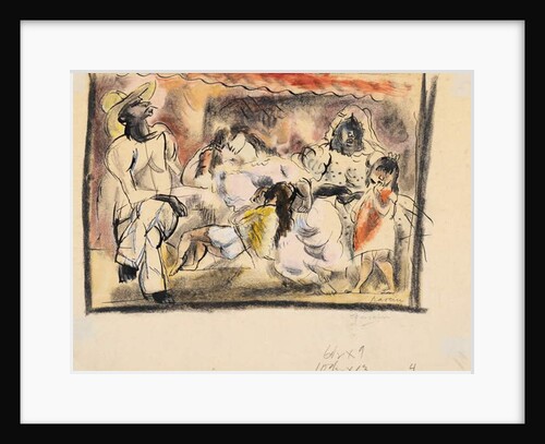 A man, two women, two children by Jules Pascin