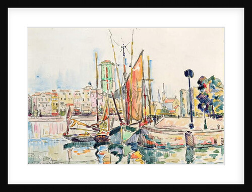 La Rochelle: Boats and Houses by Paul Signac