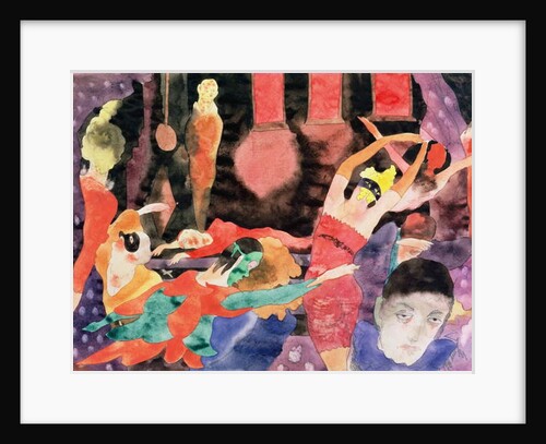 Illustration for Poe's Masque of Red Death by Charles Demuth