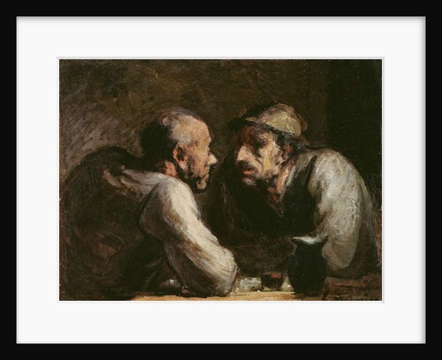 Les Deux Buveurs by Honore Daumier