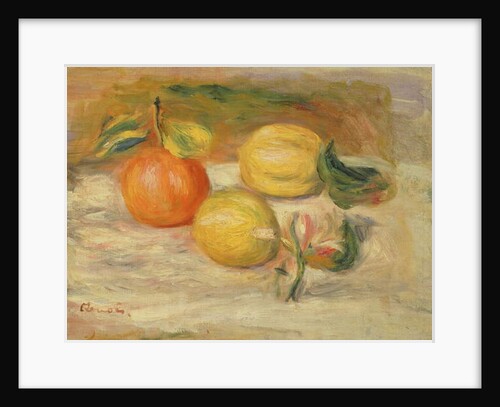 Apples and Two Lemons by Pierre Auguste Renoir
