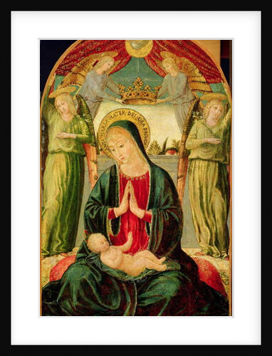 Madonna and Child with Angels by Benozzo di Lese di Sandro Gozzoli