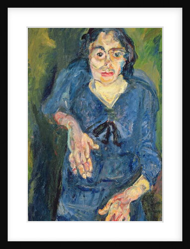 Portrait - Woman in Blue by Chaim Soutine