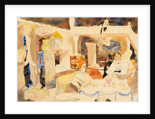 Lulu and Alva Schoen at Lunch, 1918 by Charles Demuth