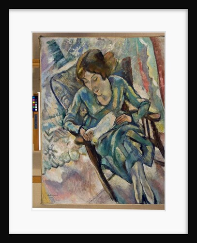 Girl in Green Reading, 1917 by Jules Pascin