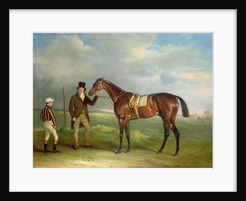 The Duke of Cleveland's 'Chorister', held by trainer John Smith with jockey John Day Snr., at Doncaster, 1831 by John E. Ferneley