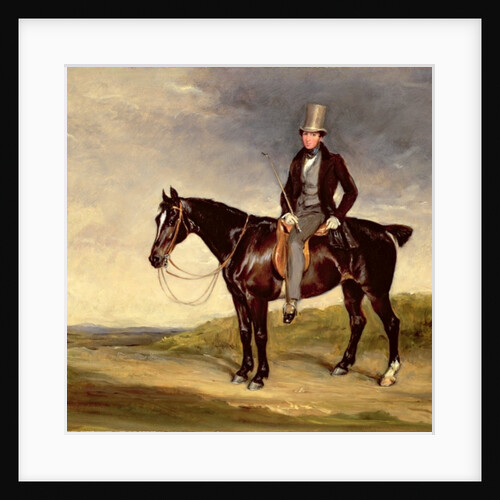 John Hay-Mackenzie on his Dark Bay Cob by Francis Grant