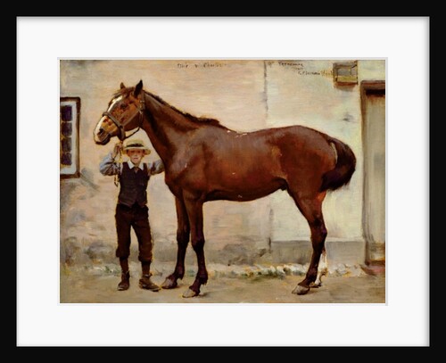 Dick and 'Charlie' at Wherwell Priory by George Percy Jacomb-Hood