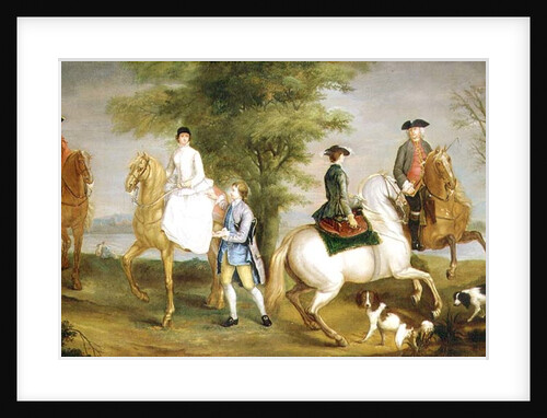 Family Hunting Party, 1755 by Judith Lewis