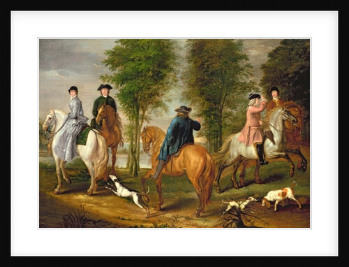 Family Hunting Party, 1756 by Judith Lewis