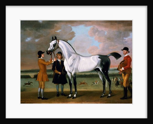 The Duke of Bolton's 'Starling' with a jockey and groom at Newmarket, 1734 by Thomas Spencer