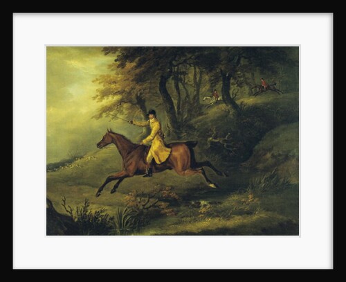 Thomas Oldaker, Huntsman to the Berkeley, on his Hunter 'Magic' Breaking Cover, 1811 by John Nost Sartorius