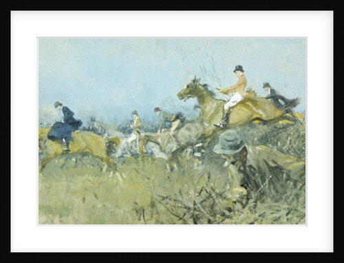 Hunting Scene, Full Cry by Gilbert Holiday