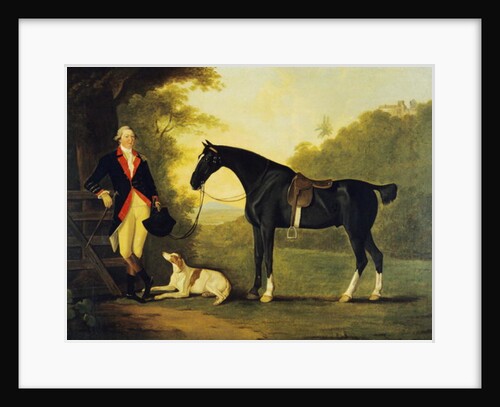 Officer of the Royal Horse Guards With His Charger and Dog, 1776 by John Best