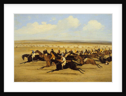 The 1850 Cambridgeshire Stakes: The Start by Samuel Henry Alken