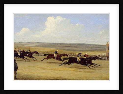The 1850 Cambridgeshire Stakes: The Finish by Samuel Henry Alken