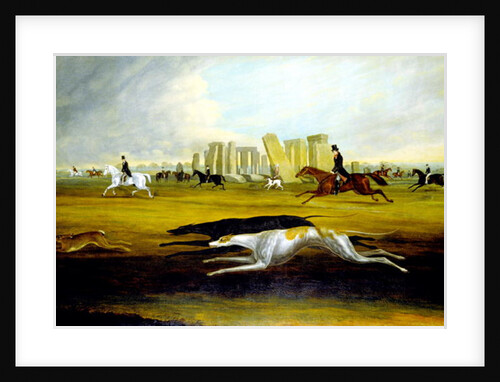 The Pinckney Family Coursing at Stonehenge, 1845 by Samuel Spode