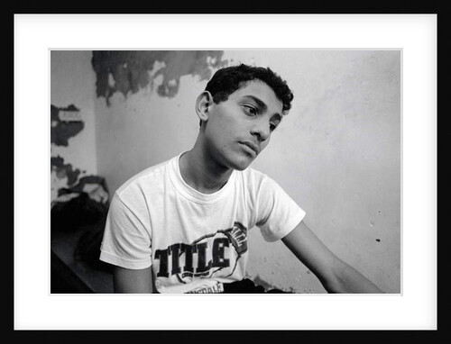 Naseem Hamed, age 15. St Thomas' Boys and Girls Club, Sheffield, UK. 1989 by Bill Stephenson