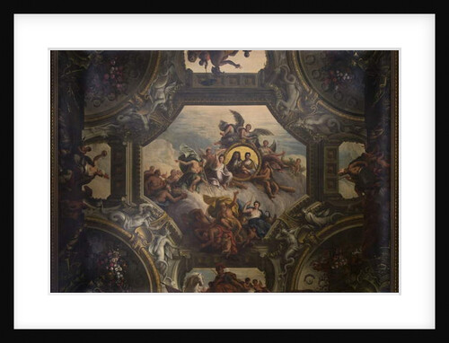 Ceiling of the Upper Hall in the Painted Hall, c.1707-27 by James Thornhill