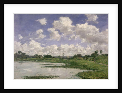 Landscape, River Touques, 1891 by Eugene Louis Boudin