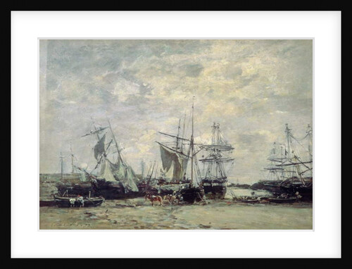 The Port of Portieux, 1873 by Eugene Louis Boudin