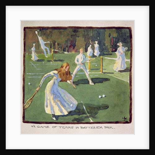 A Game of Tennis in Battersea Park by James Wallace