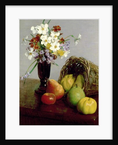 Fruits and Flowers, 1866 by Ignace Henri Jean Fantin-Latour